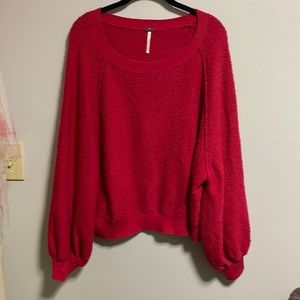 Free People Red Sweater
